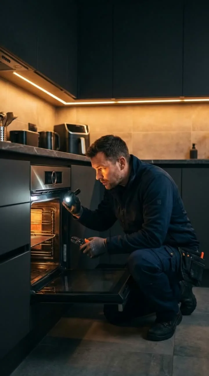 Técnico reparando electrodoméstico DeLonghi en España